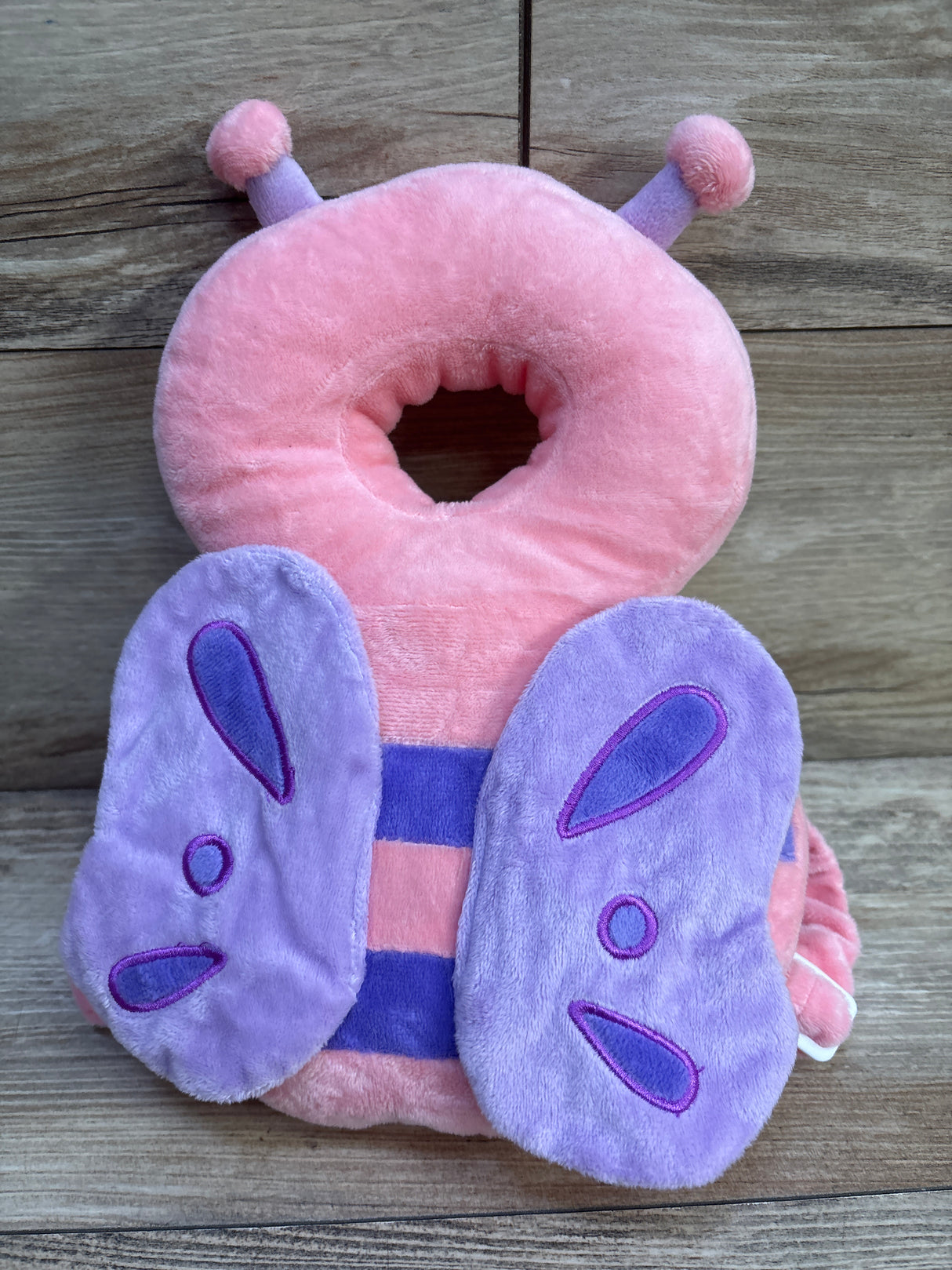 JunNeng Baby Head Protector Backpack, Pink Butterfly