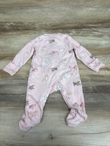 Carter's Dog Print Sleeper Pink sz 3m