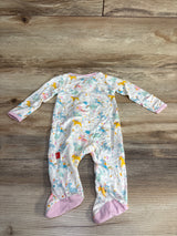 Magnetic Me Modal Unicorn Print Footie White sz Newborn