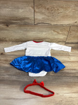 Disney Baby 2pc Toy Story Jessie Bodysuit Dress & Headband White sz 6-9m