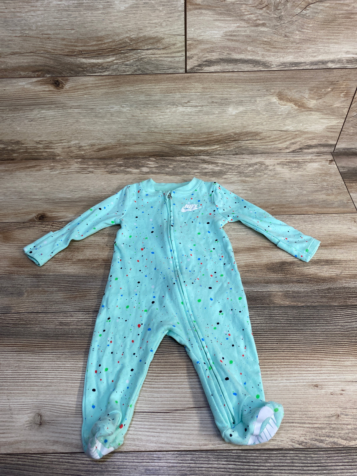 Nike Paint Splatter Print Sleeper Mint sz 3m
