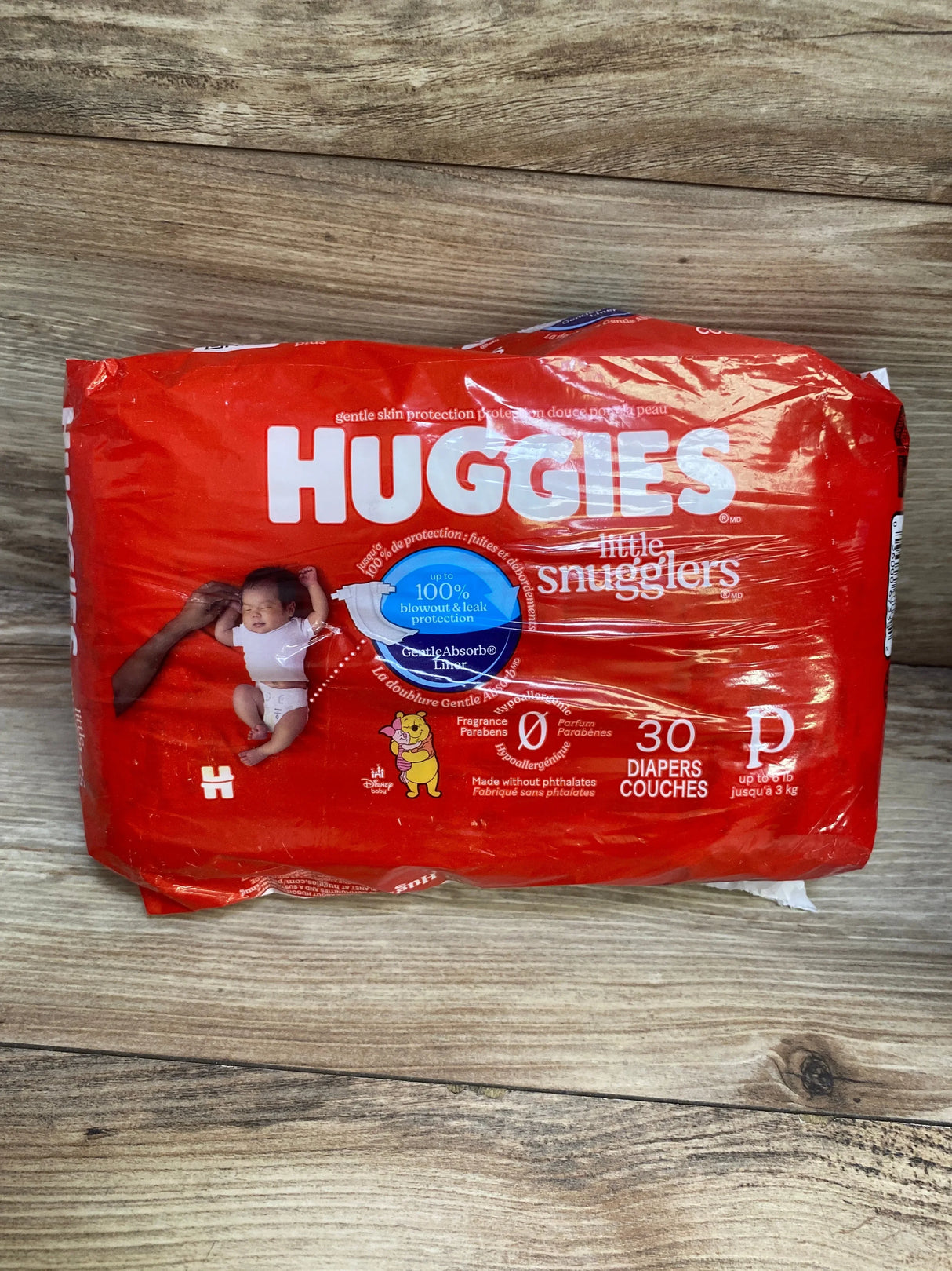 NEW Huggies Little Snugglers Diapers, 30ct Size Preemie