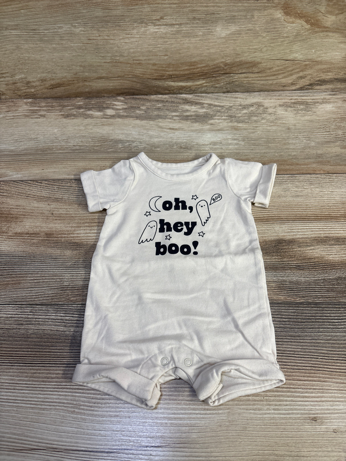Cat & Jack Oh, Hey Boo! Shortie Romper Ivory sz Newborn