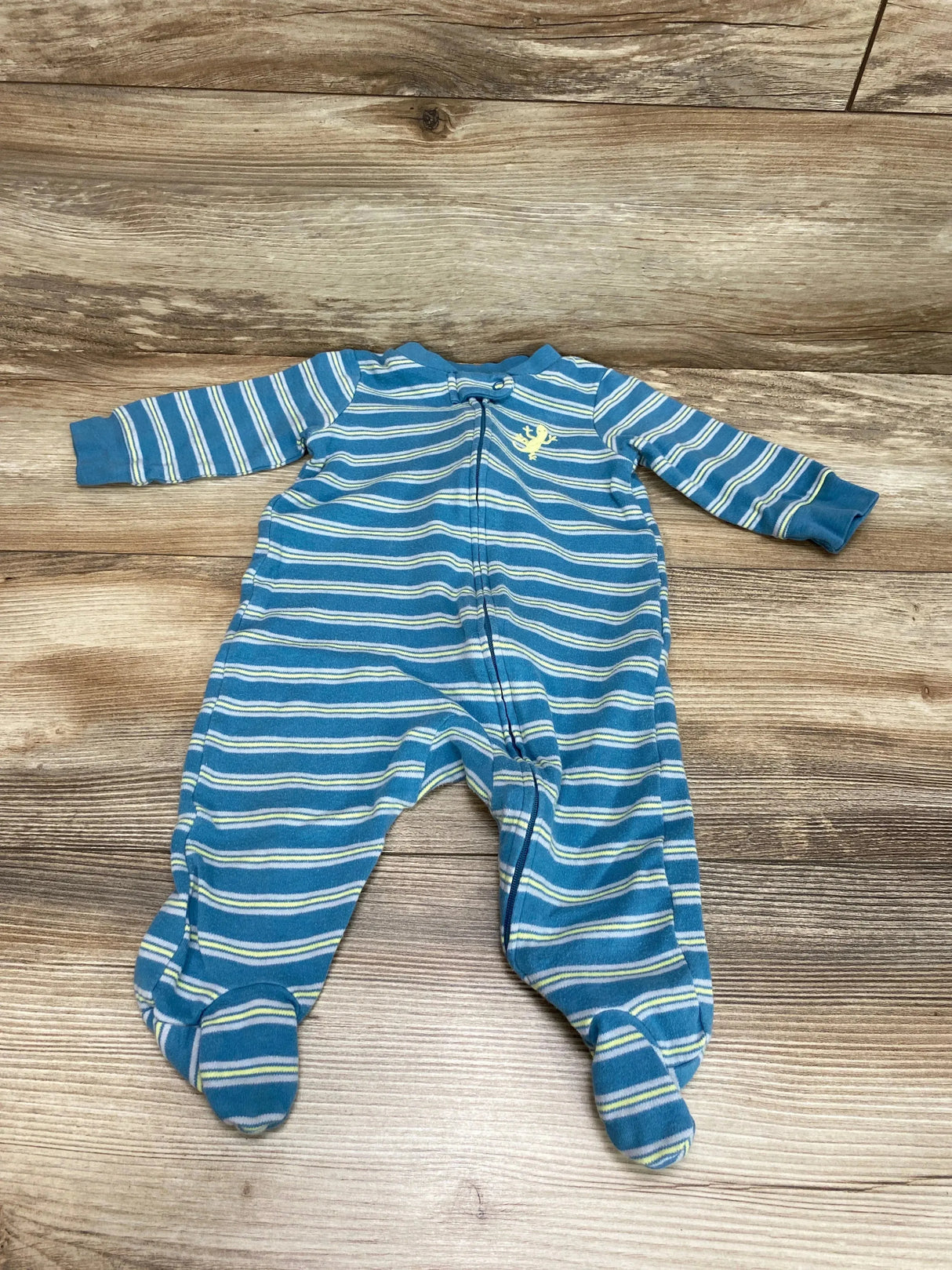 Child Of Mine Striped Sleeper Blue sz 3-6m