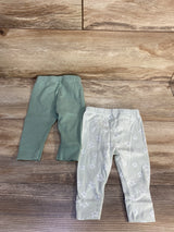 Cloud Island 2pk Pull On Pants Green sz 0-3m