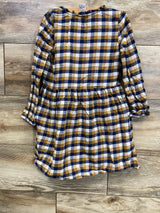 Carter's Plaid Button Up Dress Carmel sz 5T