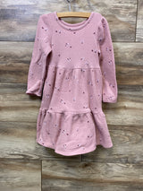 Cat & Jack Floral Waffle Knit Dress Pink sz 4T