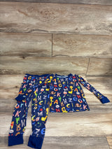 Little Sleepies ABC 2pc Bamboo Pajama Set Navy sz 3T
