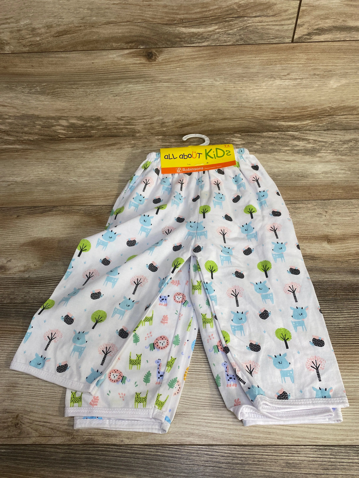 NEW All About Kids 3pk Pants White sz 4T