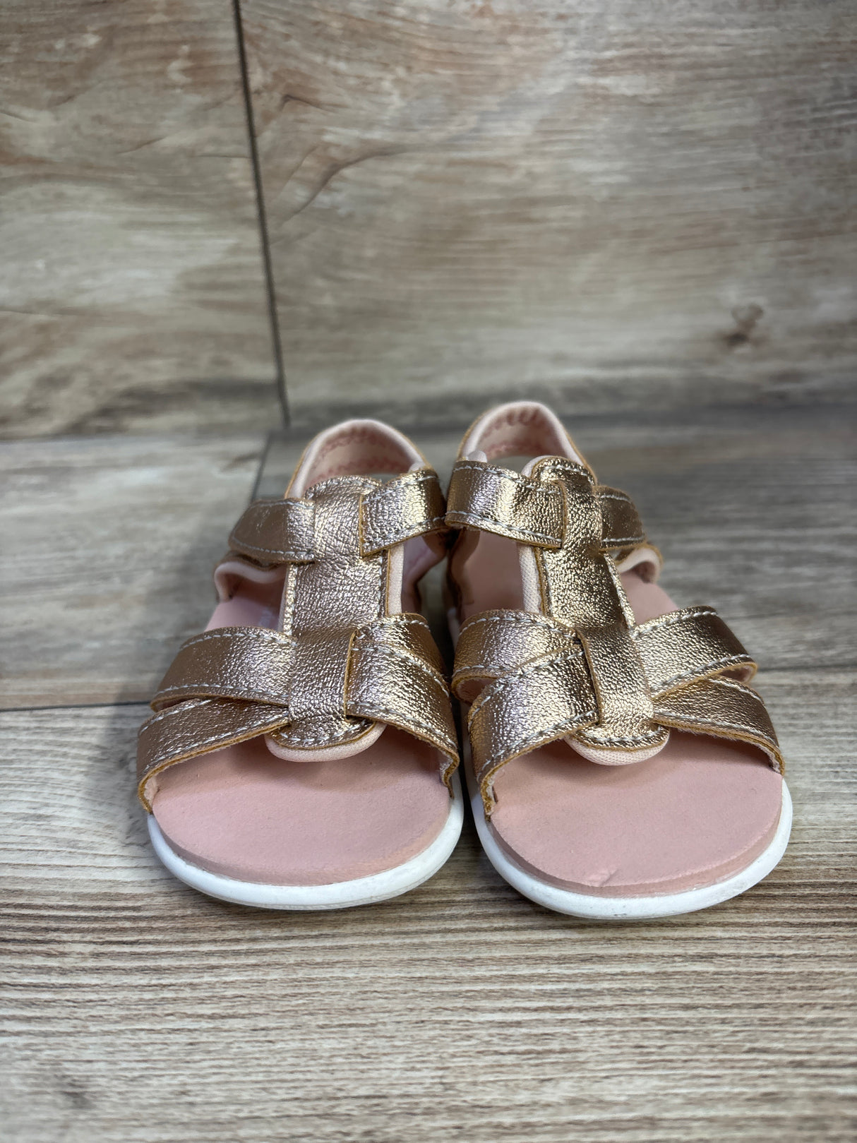 See Kai Run Shayna Sandals Pink Metallic sz 4c