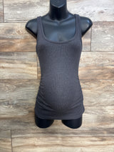 Old Navy Maternity Ruched Ribbed Tank Top Grey sz XS