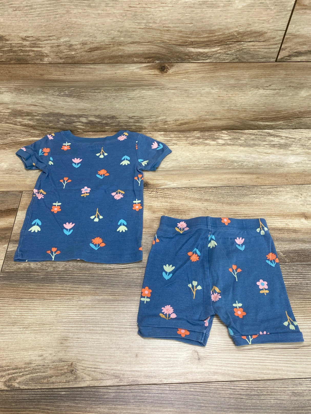 Old Navy 2pc Floral Pj's Blue sz 2T