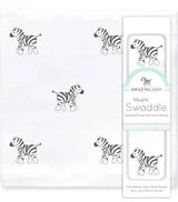 Amazing Baby Newborn Muslin Swaddle Blanket Zebra Print