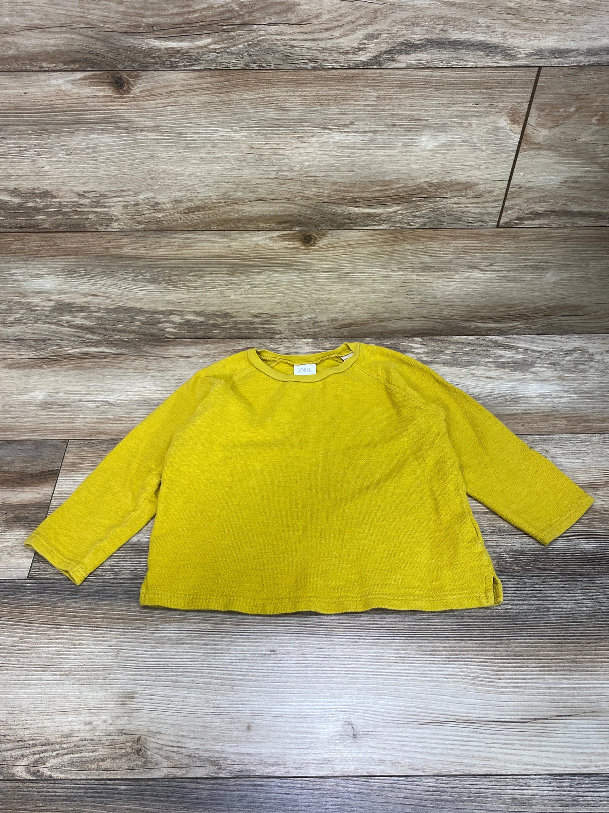 Zara Raglan Shirt Yellow sz 3-4T