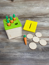 Lovevery Wooden Coin Bank Set + Carrot Lid & Carrots