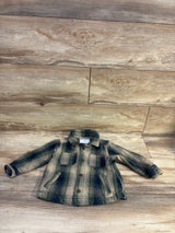 Old Navy Plaid Pocket Shacket Green sz 2T