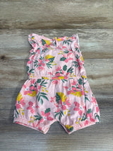 Just One You Floral Ruffle Romper Pink sz 3m - Me n Mommy To Be