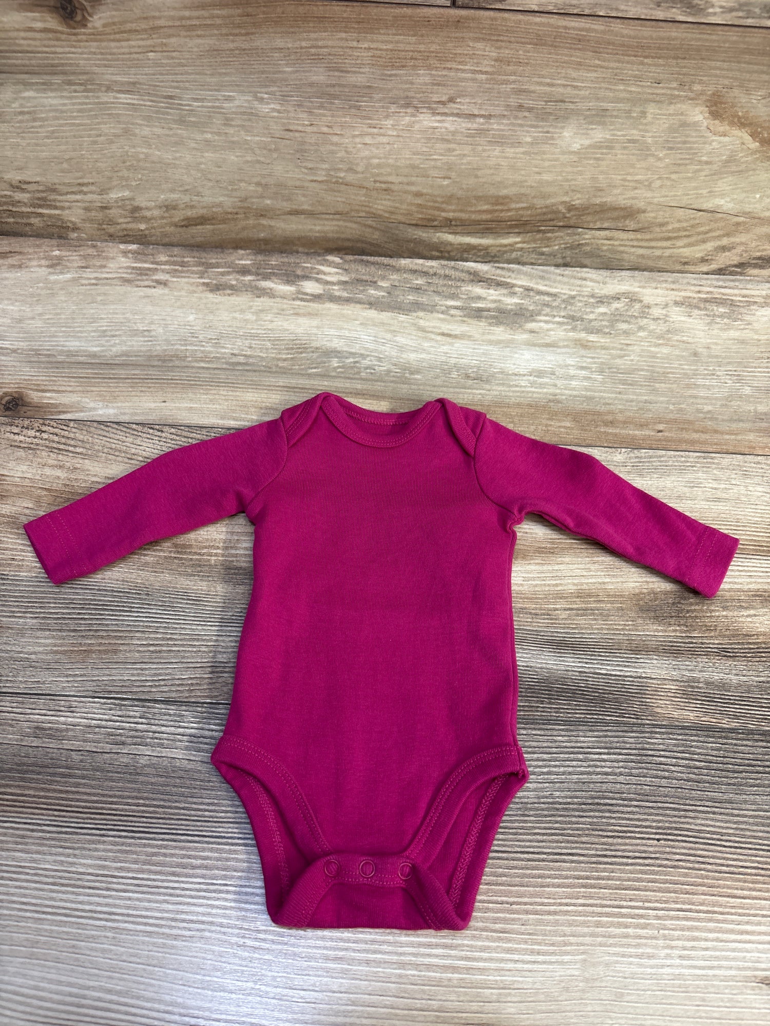 Primary Long Sleeve Bodysuit Hot Pink sz Newborn