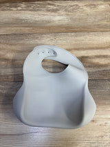 O'doe Silicone Bib with Crumb Catcher, Grey
