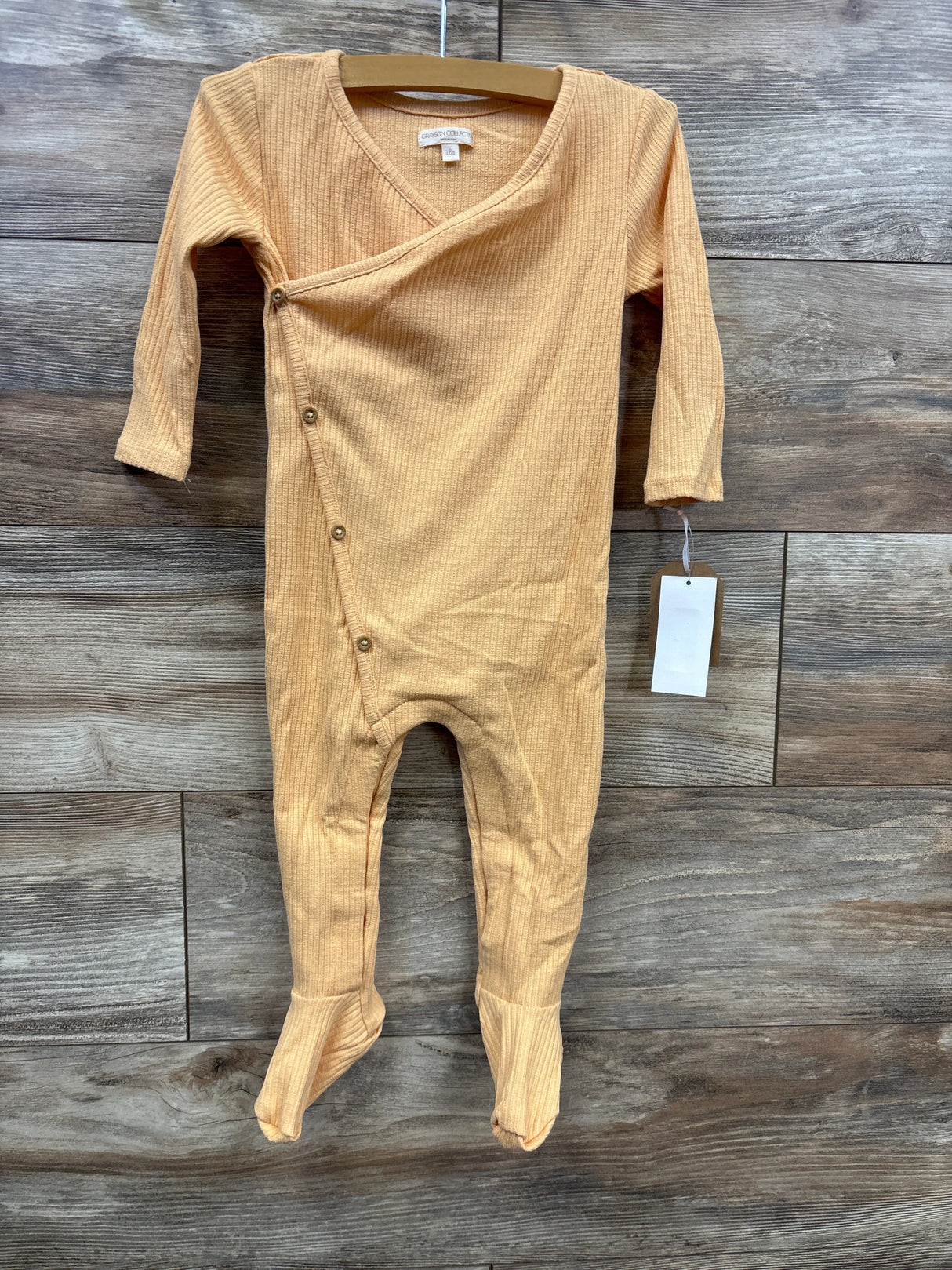 NEW Grayson Collective Kimono Coverall Orange sz 18m