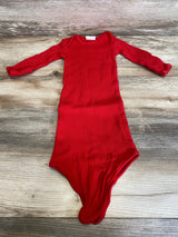 Spearmint Love Waffle Knotted Gown Red sz 0-3m