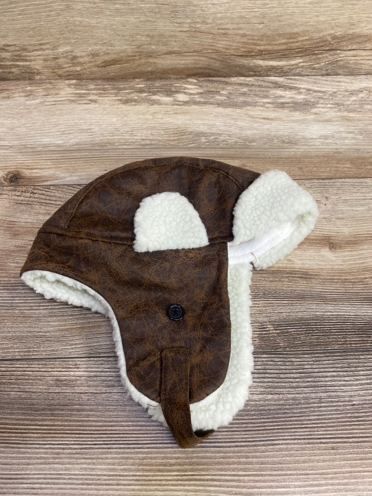 Toby Faux Sherpa Winter Hat Brown