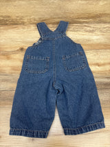 Cre8ions Embroidered Denim Overalls with Horse Plush Blue sz 6m