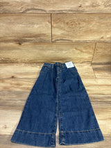 NEW Cat & Jack Pleated Denim Wide Leg Jeans Blue sz 4T