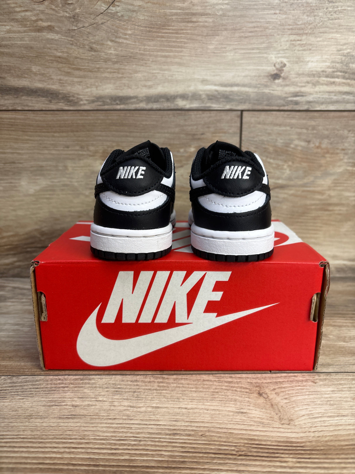 Nike Dunk Low TD 'Black White' Sneakers sz 5c