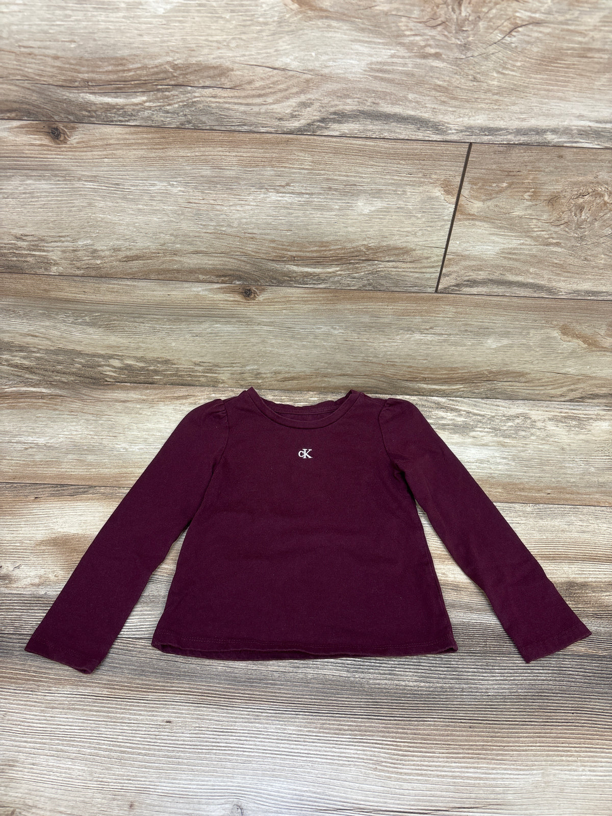 Calvin Klein Jeans Long Sleeve Shirt Maroon sz 5T