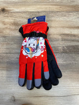 NEW ThermaWear Kid's Red Unicorn Winter Ski Gloves