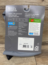 NEW Hanes 2pc Tagless Crew & Pant Set Grey sz XL (18-20)