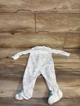 Just One You Ribbed Frog Sleeper White sz 9m