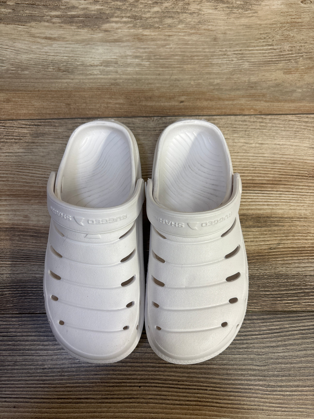 Rugged Shark Eva Clogs White sz 11c