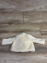 Cat & Jack Faux Fur Jacket Ivory sz 6-9m