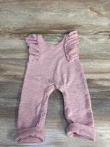 Littluns Textured Ruffle Sleeve Coverall Pink sz 6-9m