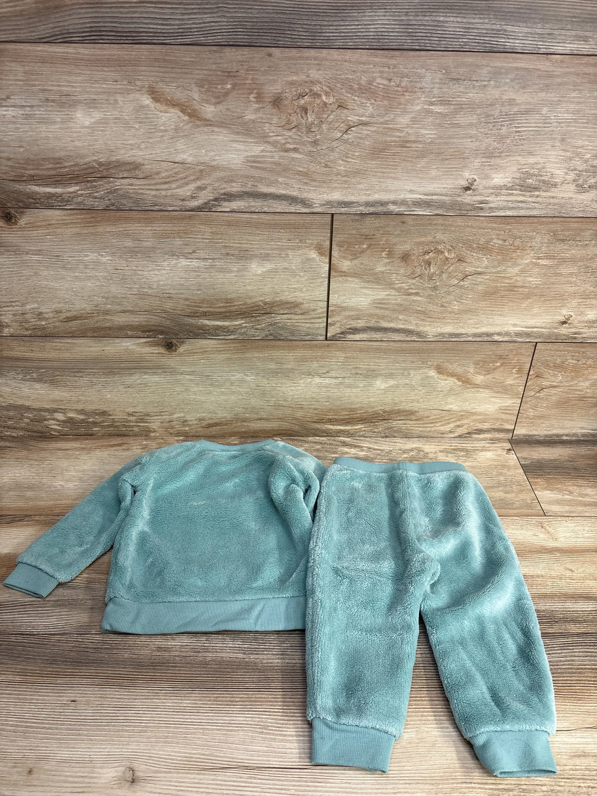 Pekkle 2pc Plush Unicorn Pull Over Sweater Set Blue sz 18m