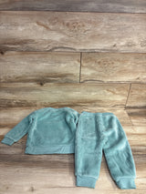 Pekkle 2pc Plush Unicorn Pull Over Sweater Set Blue sz 18m