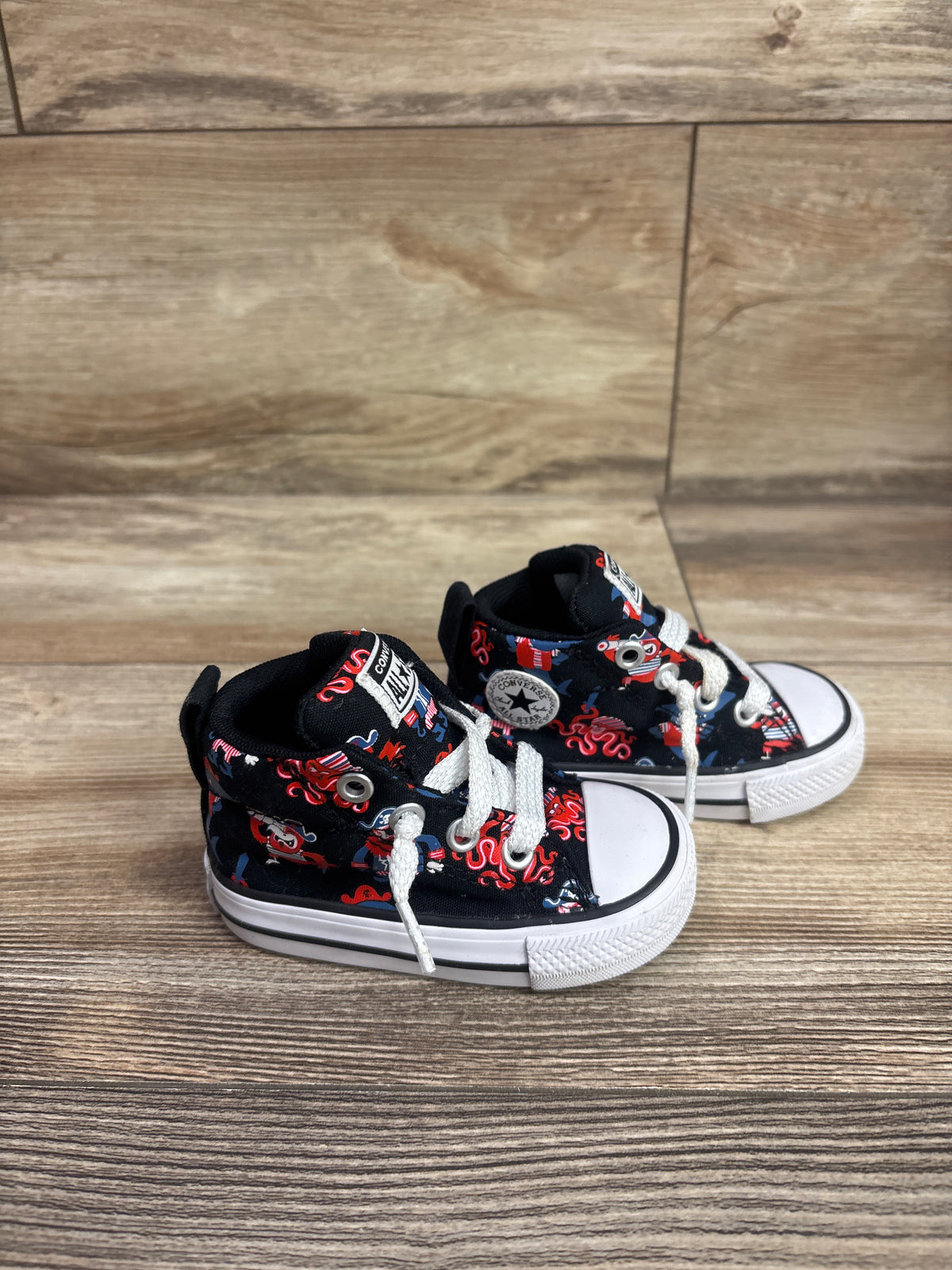 Converse Chuck All Star Street Mid Sneakers Black sz 3c