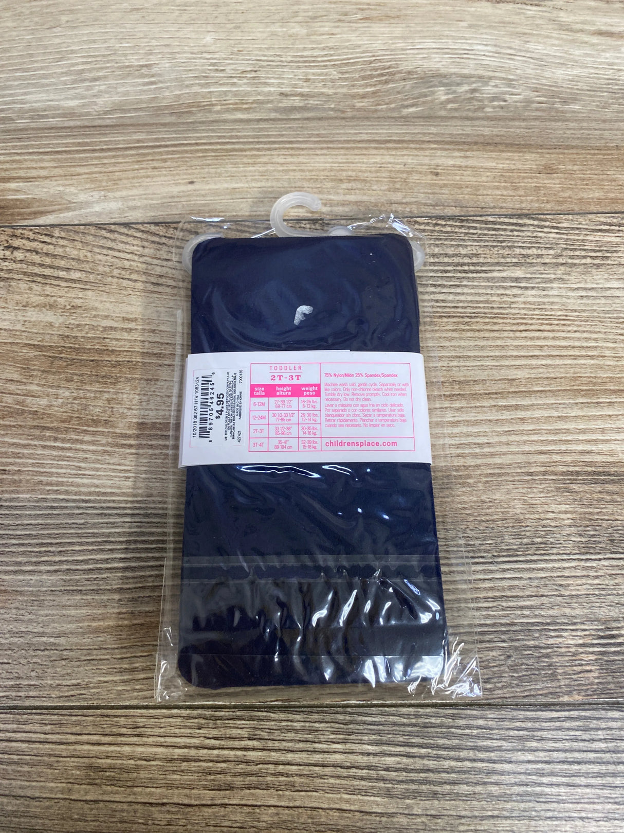 NEW Children's Place Girls Microfiber Tights Navy sz 2T-3T