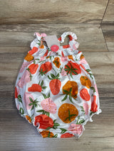 NEW Mila & Rose Strawberry Crossback Romper White sz 12-18m