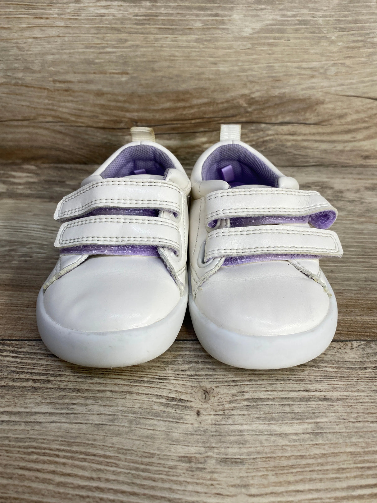 Wonder Nation Faux Leather White Sneakers sz 4c