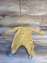 Magnetic Me Organic Floral Footie Sleeper Yellow sz 0-3m