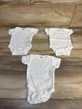 Gerber 3pk Bodysuits White sz Newborn