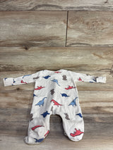 Carter's Waffle Knit Dinosaur Sleeper Beige sz 3m