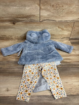 NEW Carter's 3pc Plush Full Zip Jacket Set Blue sz 12m