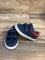 Stride Rite Logan Double Strap Sneakers Navy sz 4c