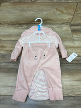 NEW Carter's 3pc Terry Cloth Full-Zip Jacket, Bodysuit, & Pants Set Pink sz 6m