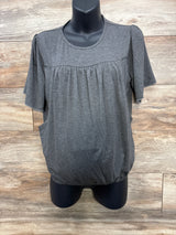 NEW Belly Moms Nursing Shirt Grey sz XL - Me n Mommy To Be
