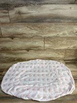 The Peanutshell Pink Elephant Fitted Playard Sheet